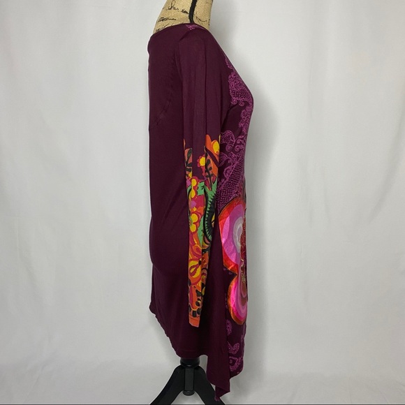 Desigual Long Sleeve Tunic Shirt Dress - Picture 4 of 11